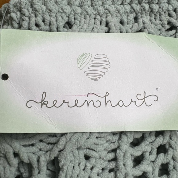 NWT Women’s Karen Hart Size M Crochet Type Green Sweater, A16 - Picture 11 of 11